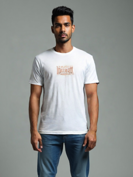 Men’s “BLESSED” White Stretch T-Shirt